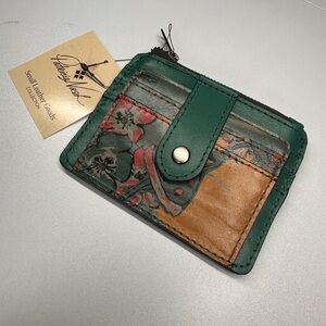 PATRICIA NASH Credit Card Leather Card Holder”Beautiful Girl”  NEW WITH TAGS!